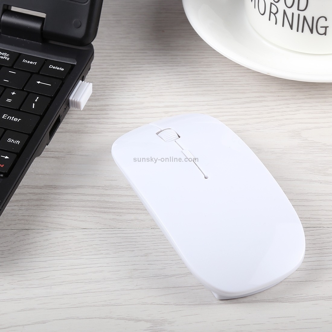 SUNSKY - 2.4GHz Wireless Ultra-thin Laser Optical Mouse with USB Mini ...