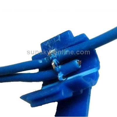 100pcs Cable Clip, Adapt to Line Diameter: 0.8-2.0mm(Blue)