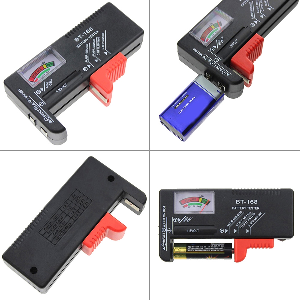 Universal Battery Tester for 1.5V AAA, AA and 9V 6F22 Batteries