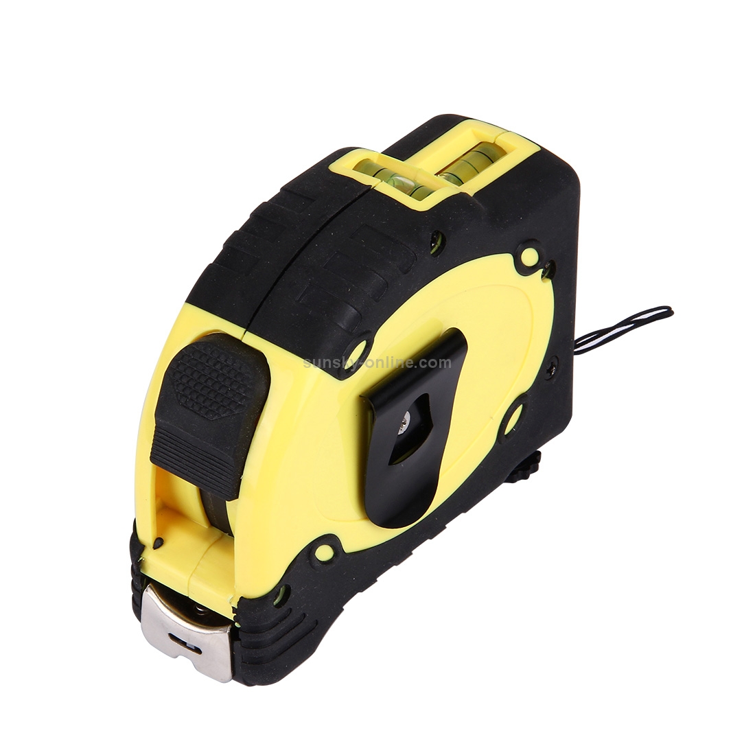 Laser Level with Tape Measure Pro (25 feet) & Belt Clip / Can be Attached to Tripod(Yellow)