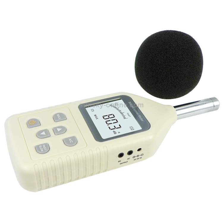 Digital Sound Level Meter (Range: 30~130dBA, 35~130dBC)