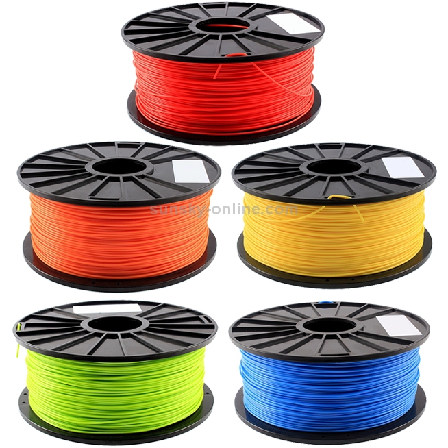 ABS 1.75 mm Fluorescent 3D Printer Filaments, about 395m(Red)