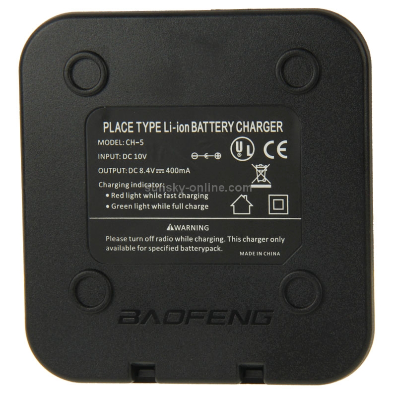 Battery Charger for Walkie Talkie(Black)