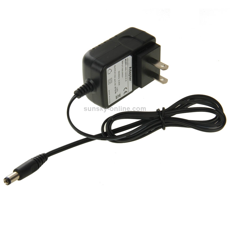 10V Output 500mA US Plug Universal Power Charger Adapter for Walkie Talkie Charger(Black)