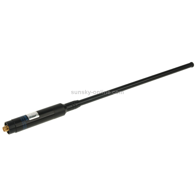 RH660S Dual Band 144/430MHz High Gain SMA-F Telescopic Handheld Radio Antenna for Walkie Talkie, Antenna Length: 108.5cm