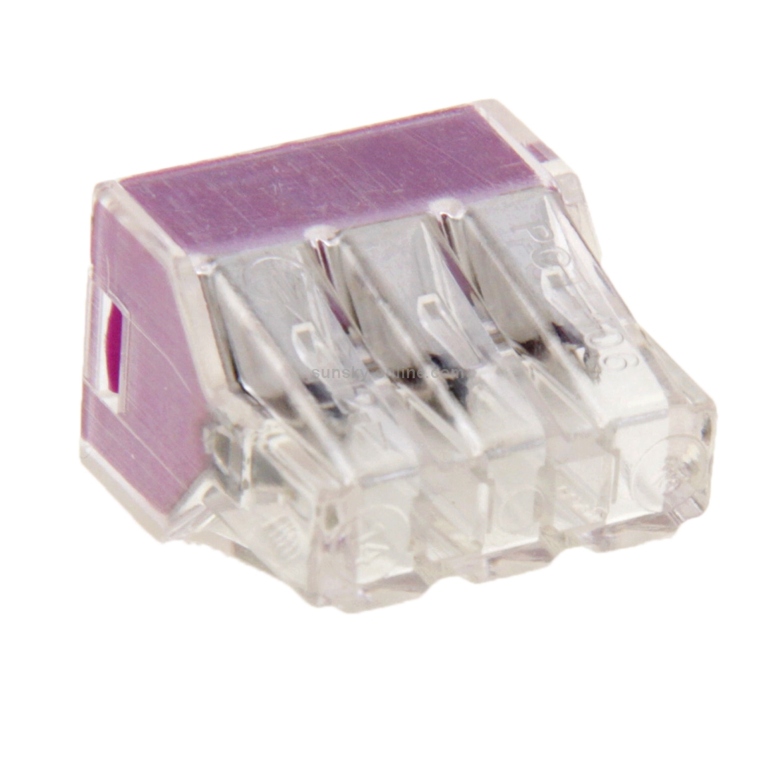 10 PCS 6 Pin Junction Box Push-in Wire Connector for Sectional Area 1-2.5 Square Millimeter Hard Wire