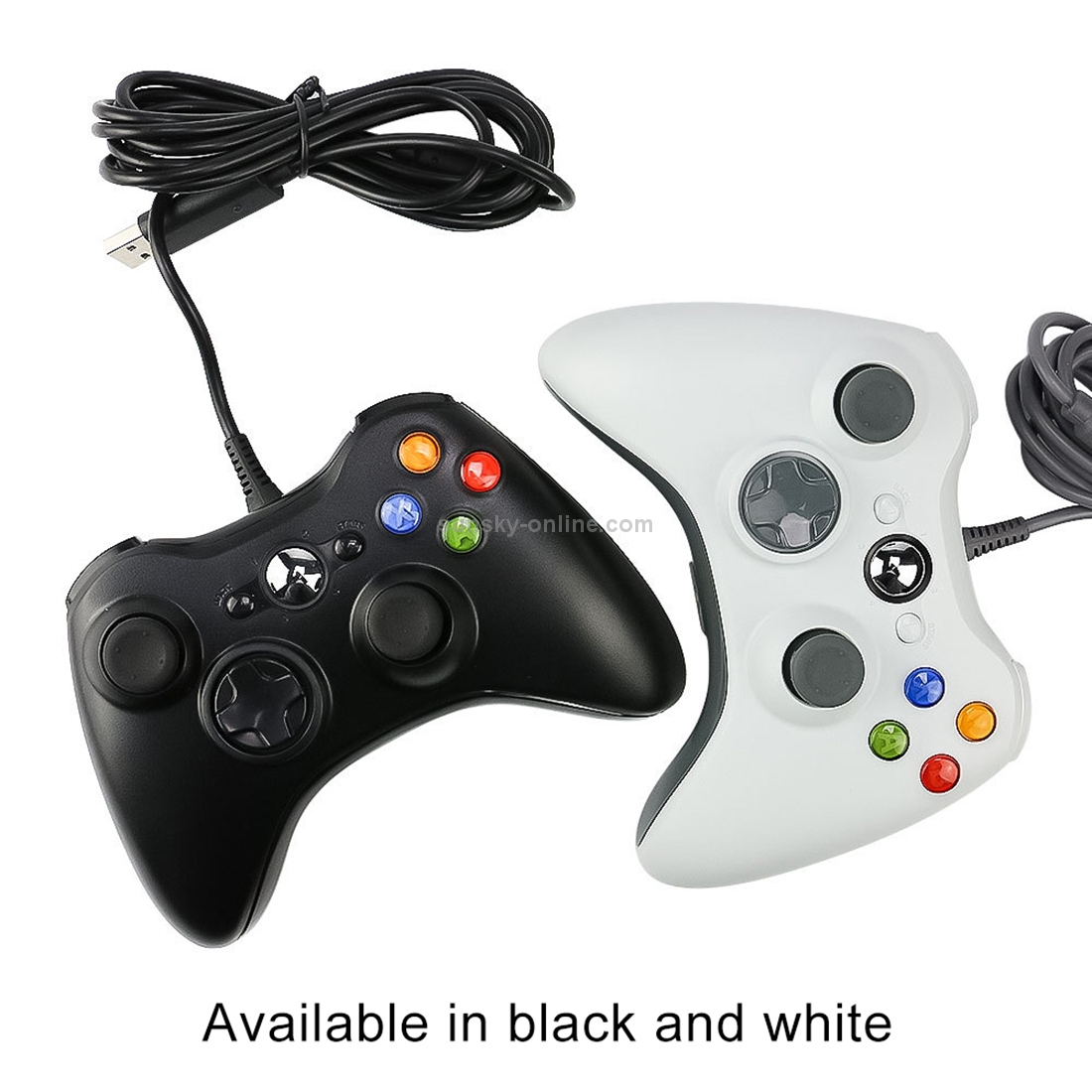 SUNSKY USB 2.0 Wired Controller Gamepad สำหรับ XBOX360, Plug and Play