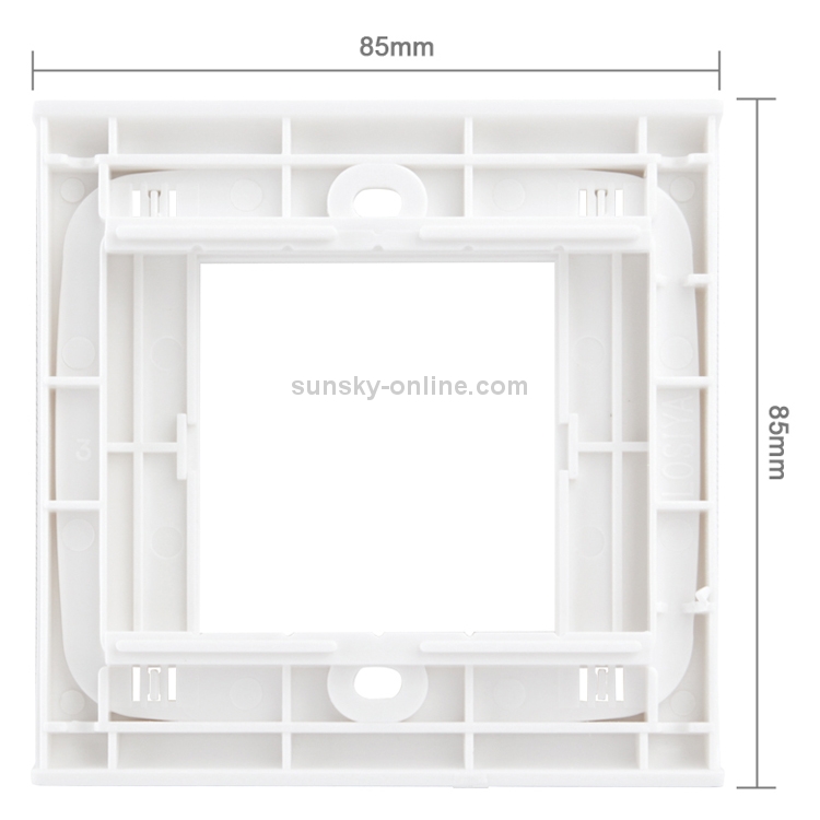 Wall Plate with Screw for Blank Inserts  - 3 Hole, Use around the world(White)