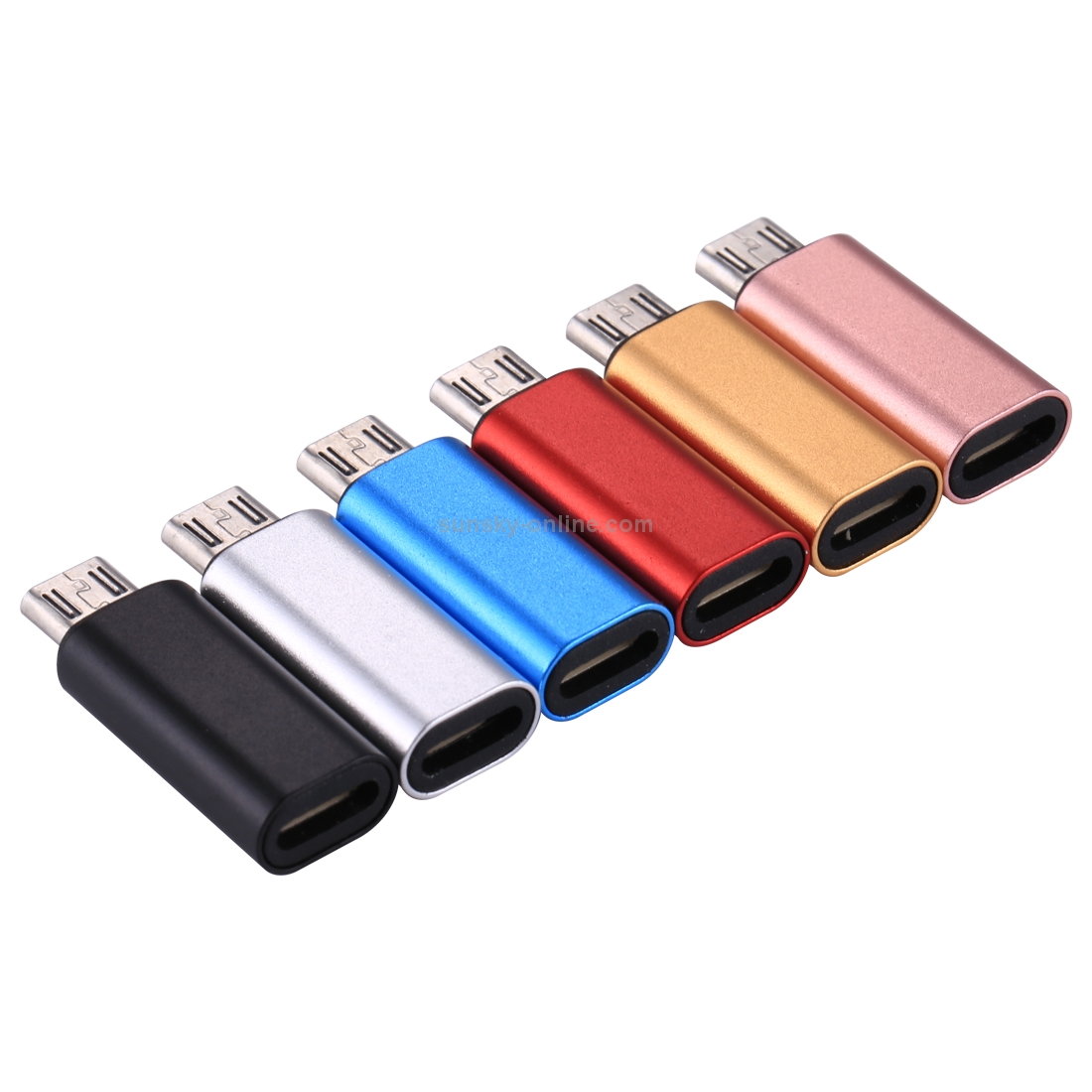 8 Pin Female to Micro USB Male Metal Shell Adapter, For Samsung / Huawei / Xiaomi / Meizu / LG / HTC and Other Smartphones(Black)