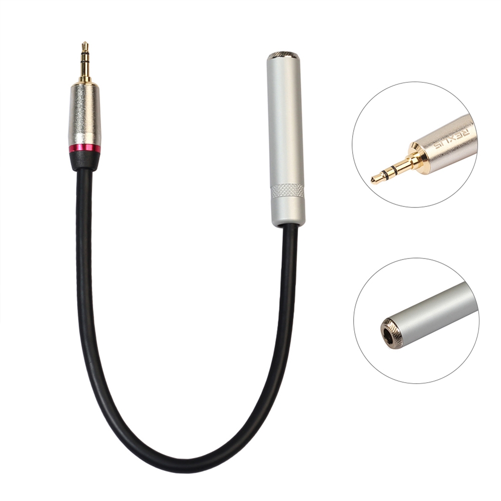 REXLIS TC128MF 3.5mm Male to 6.5mm Female Audio Adapter Cable, Length: 30cm