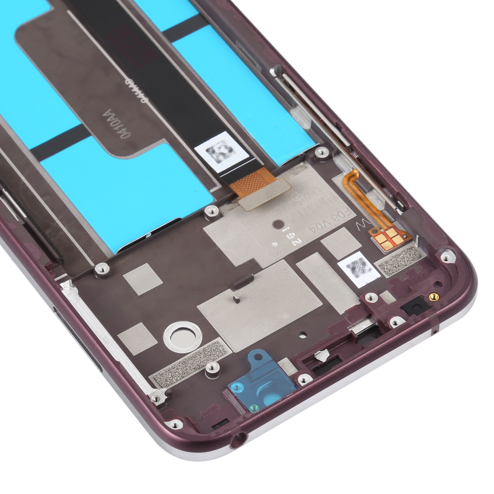 OEM LCD Screen For Nokia X7 / 8.1 / 7.1 Plus Digitizer Full Assembly with Frame(Purple)