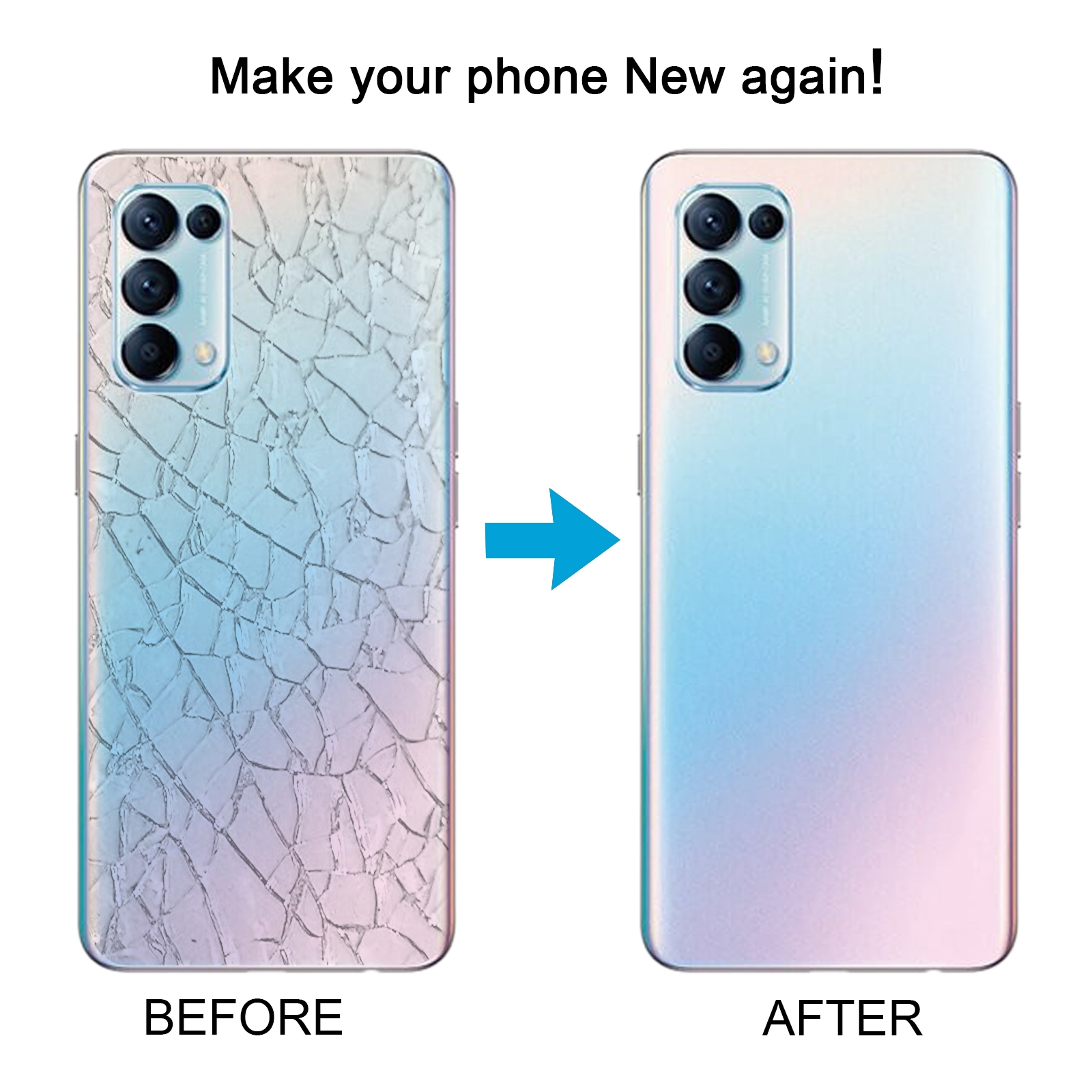 For OPPO Find X3 Lite Glass Material Battery Back Cover(Bright Silver)