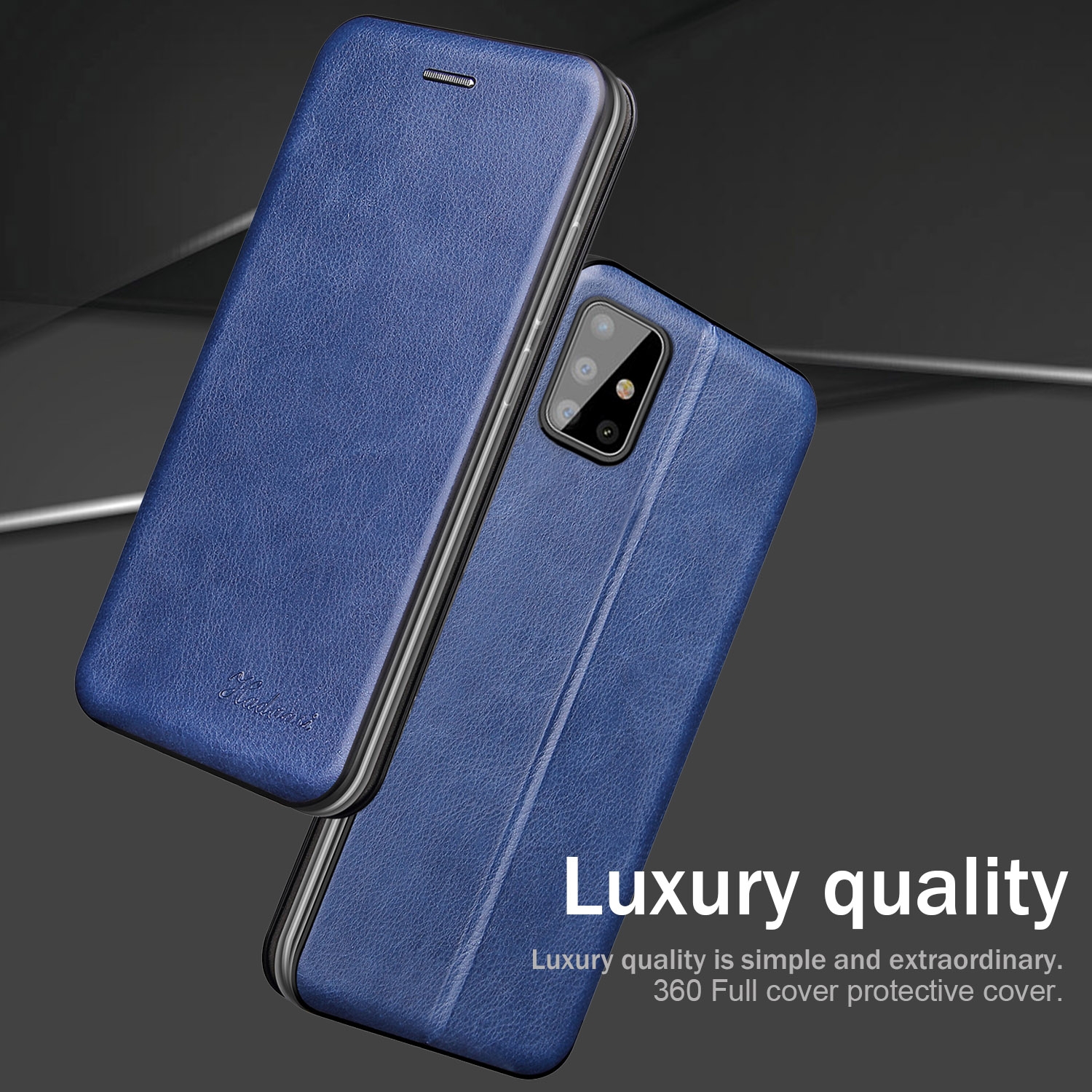 15% OFF by SUNSKY COUPON CODE: EDA0056784 for For Samsung Galaxy Z Flip5 Integrated Crazy Horse Texture Leather Shockproof Phone Case(Blue)