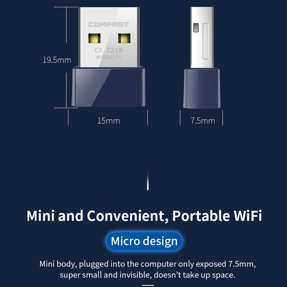 Sunsky Comfast Cf B Mini In Usb Bluetooth Wifi Adapter Mbps Wireless Network Card