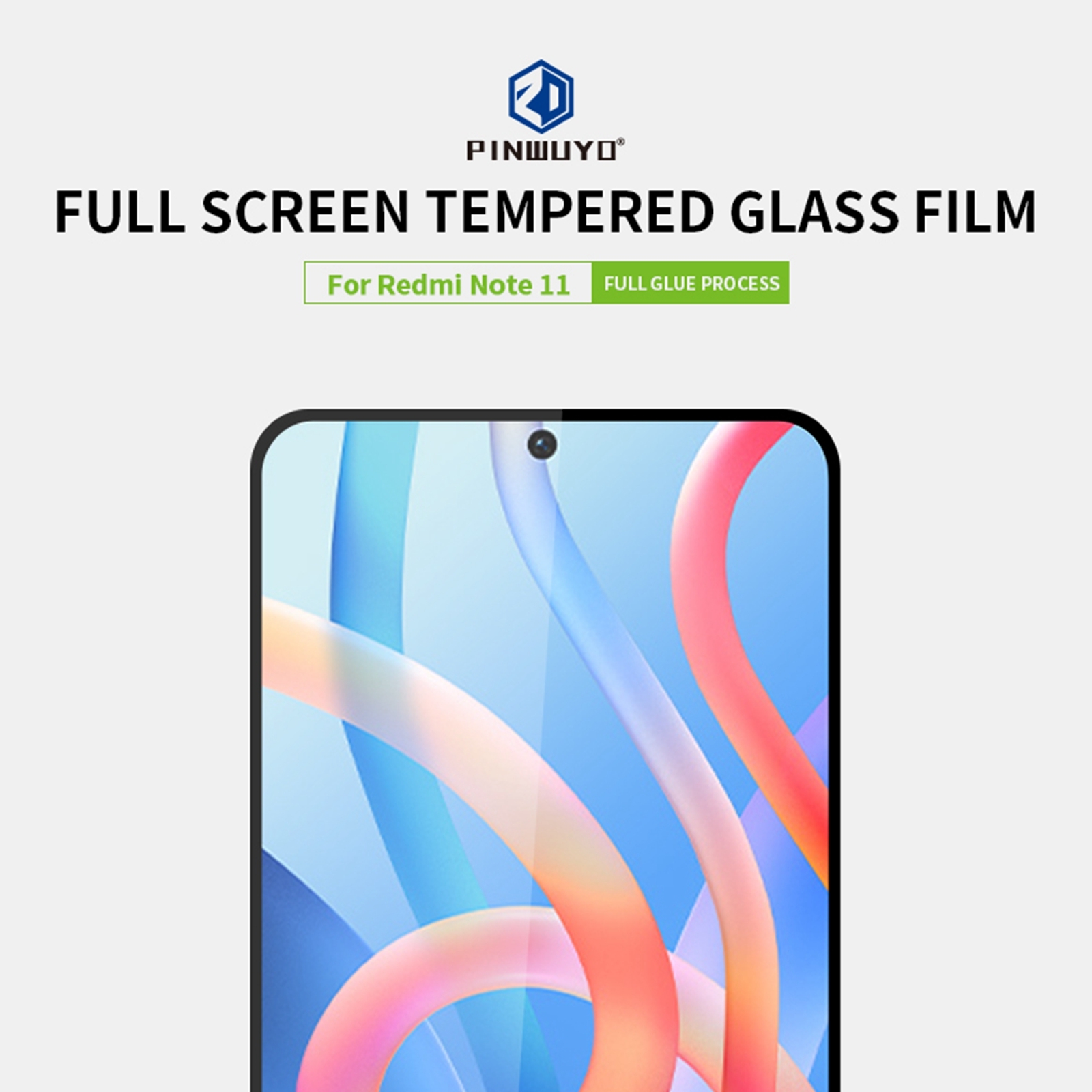 15% OFF by SUNSKY COUPON CODE: SYA0023493 for For Xiaomi Redmi 11A PINWUYO 9H 3D Curved Full Screen Explosion-proof Tempered Glass Film(Black)