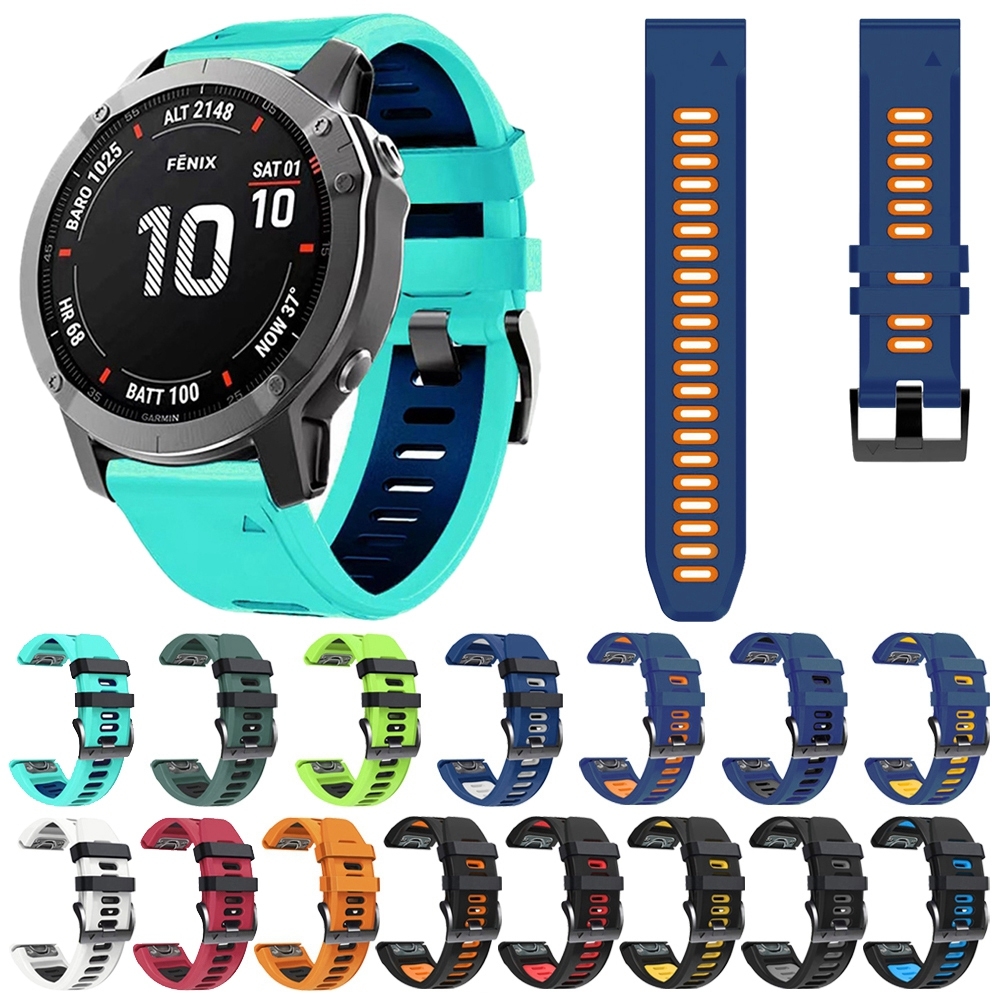 SUNSKY สำหรับ Garmin Fenix 5 Plus 22 มม. Silicone Sports Band Watch