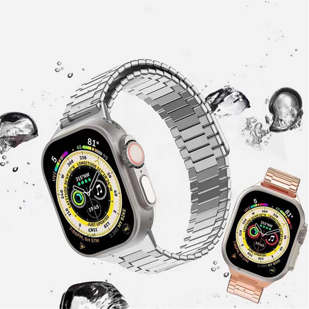 SUNSKY - สำหรับ Apple Watch Series 3 42mm ไม้ไผ่แม่เหล็กสแตนเลสสาย ...