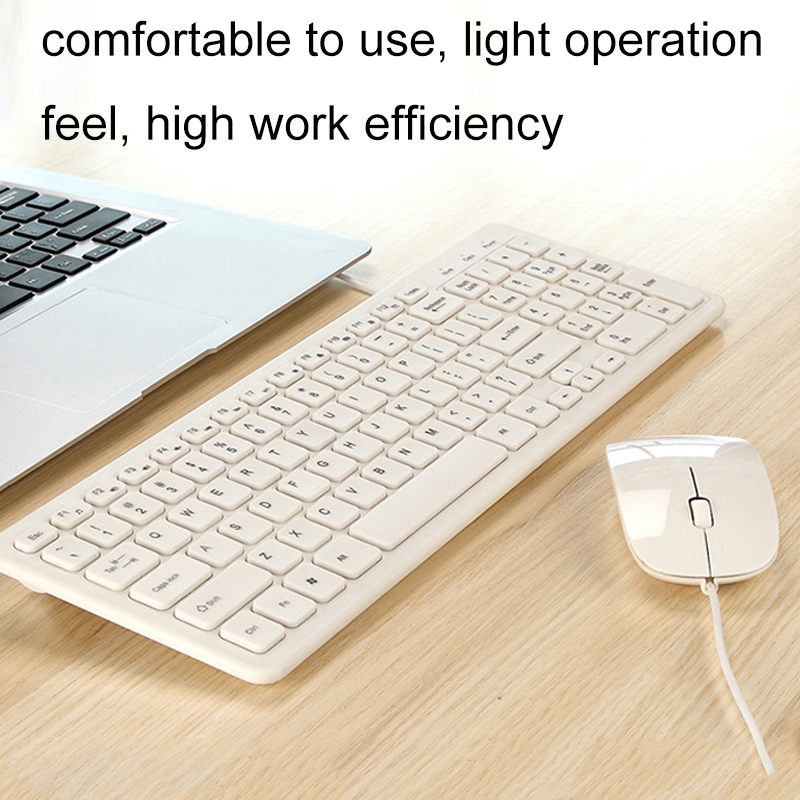 MLD-568 Office Gaming Wire Mouse Keyboard Set, Cable Length: 1.25m(Black)