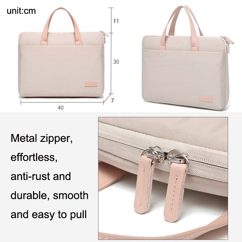 For MacBook 15.6-16.1 Inches MAHOO 10188 Ultra-Thin Hand Computer Bag Messenger Laptop Bag, Color:Khaki+Gray Mouse Pad