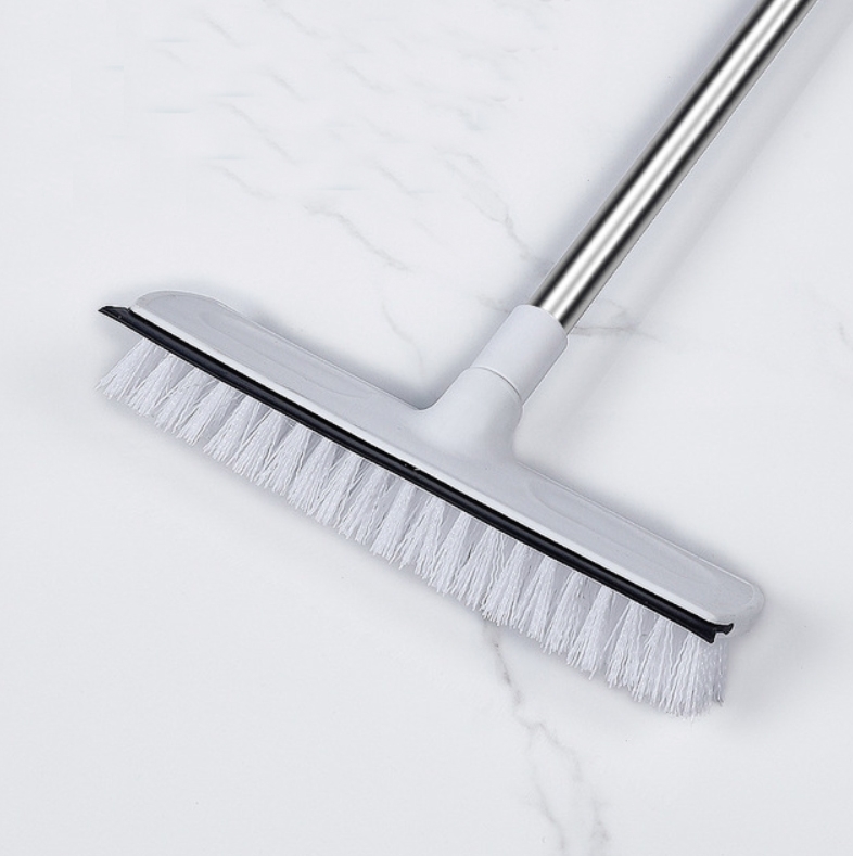 SUNSKY - Retractable Floor Brush Bathroom Cleaning & Wiping Dual ...