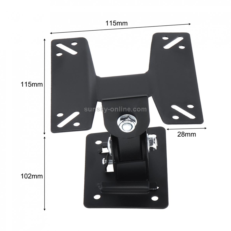 Universal Rotated TV PC Monitor Wall Mount Bracket for 14 ~ 24 Inch LCD LED Flat Panel TV with 180 degrees around the pivot