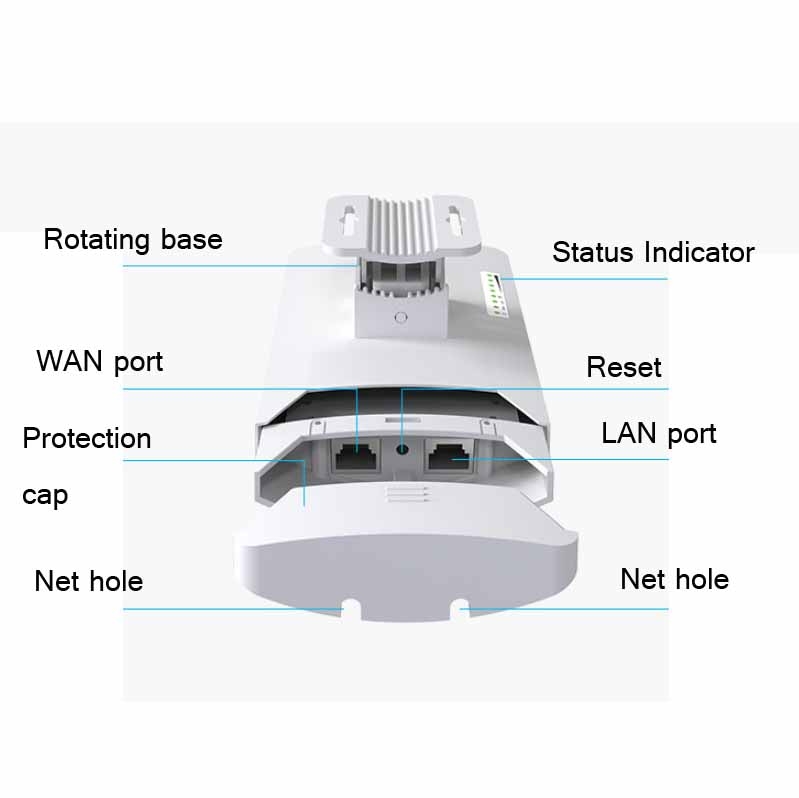 COMFAST CF-E120A 5.8G Outdoor Wireless High-Power Monitoring CPE Bridge, Specification:US Plug