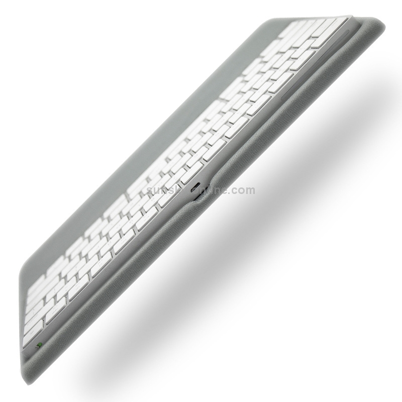 Wireless Keyboard Support Memory Foam Silicone Wrist Pad Base for Apple Magic Keyboard 2, Size:L(Grey)