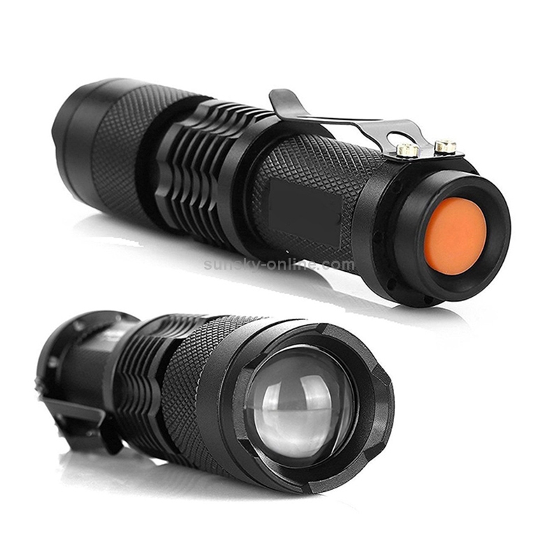 LED Outdoor Rechargeable Telescopic Zoom Mini Glare Flashlight, Specification:Single 