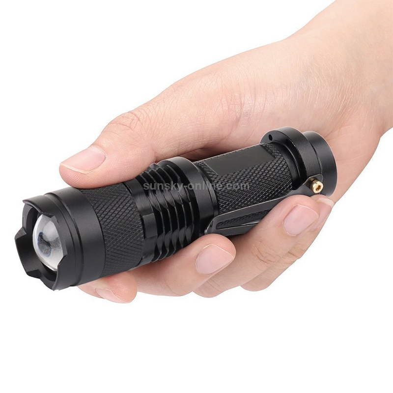 LED Outdoor Rechargeable Telescopic Zoom Mini Glare Flashlight, Specification:Single 