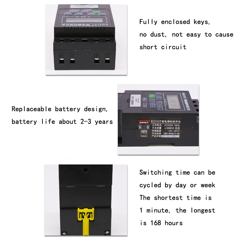 KG316T Microcomputer Automatic Timing Switch High-Power Time Controller 220V 30A Transformer