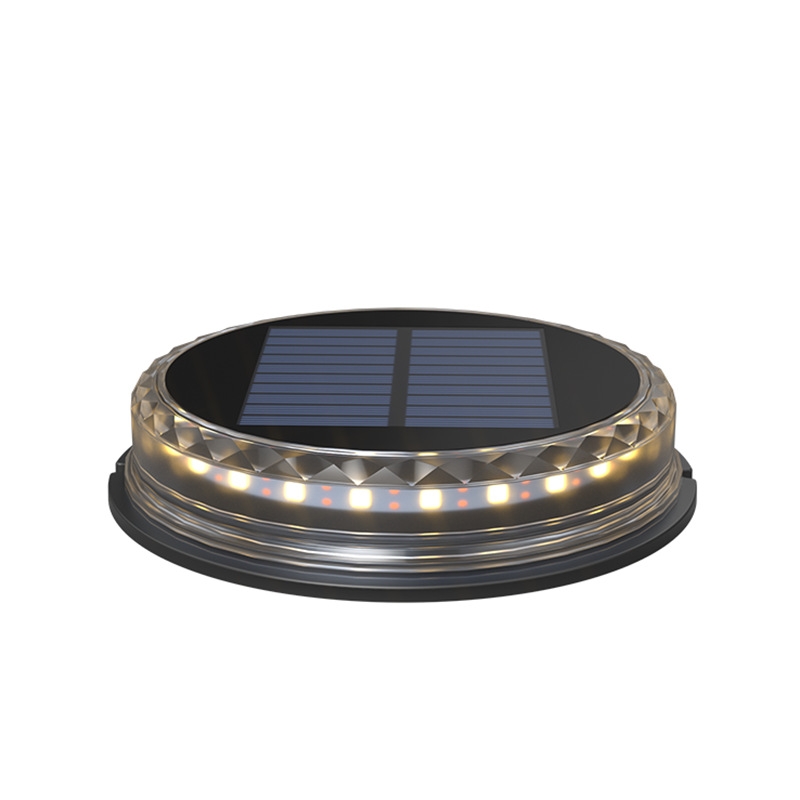 A21 LED Underground Buried Lamp Solar Lawn Light Outdoor Courtyard Garden Landscape Light(Warm Light)