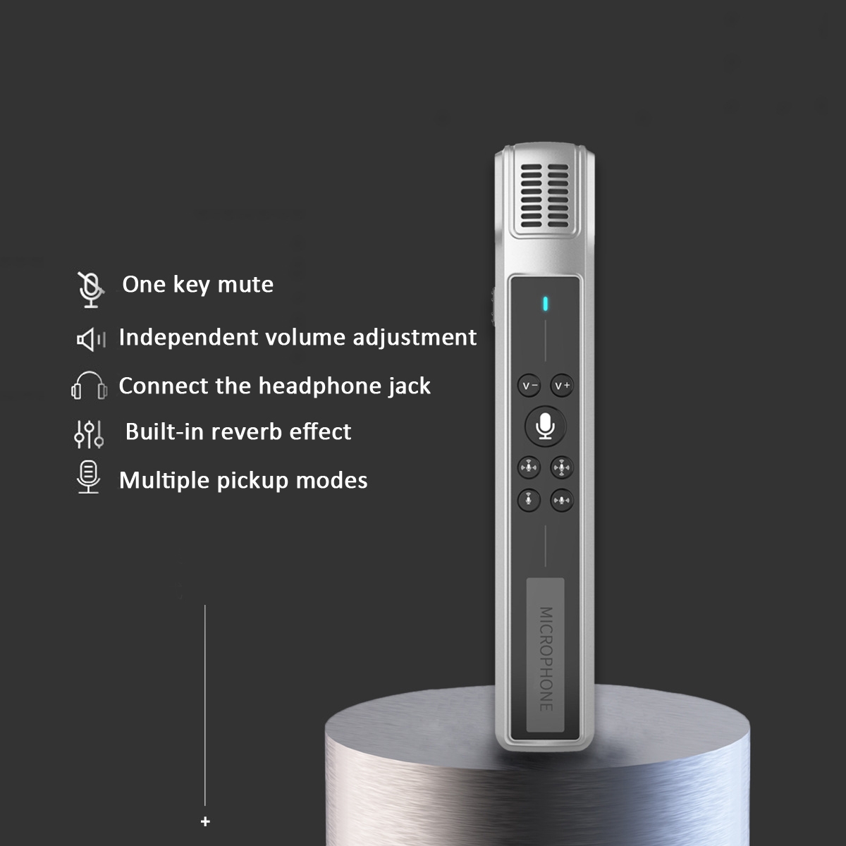 M8 Computer Game Conference Video K Song Desktop USB Microphone Recording Microphone Live Condenser Zinc Alloy Microphone Set, Specification: Desktop Bracket Set