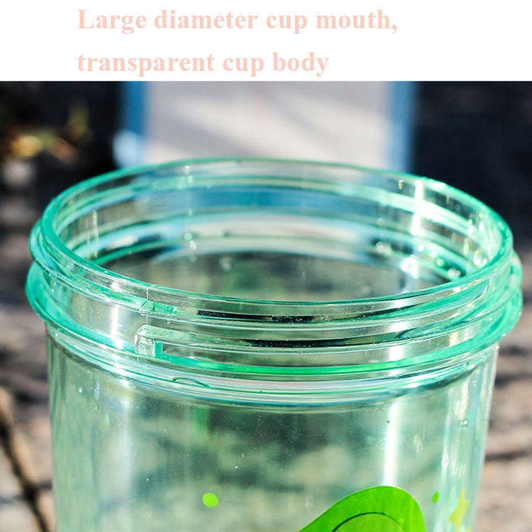 SUNSKY MTUTU Fruit Landscape Rotary Cup Straw Cup Fun Children Water Cup, Capacity 390ml