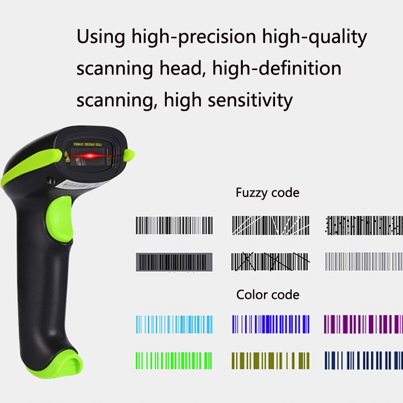 Laser Wireless Scanner Bluetooth Scanner Supermarket Express Scanner, Model: 5100 (2.4G)  One-dimensional Wireless