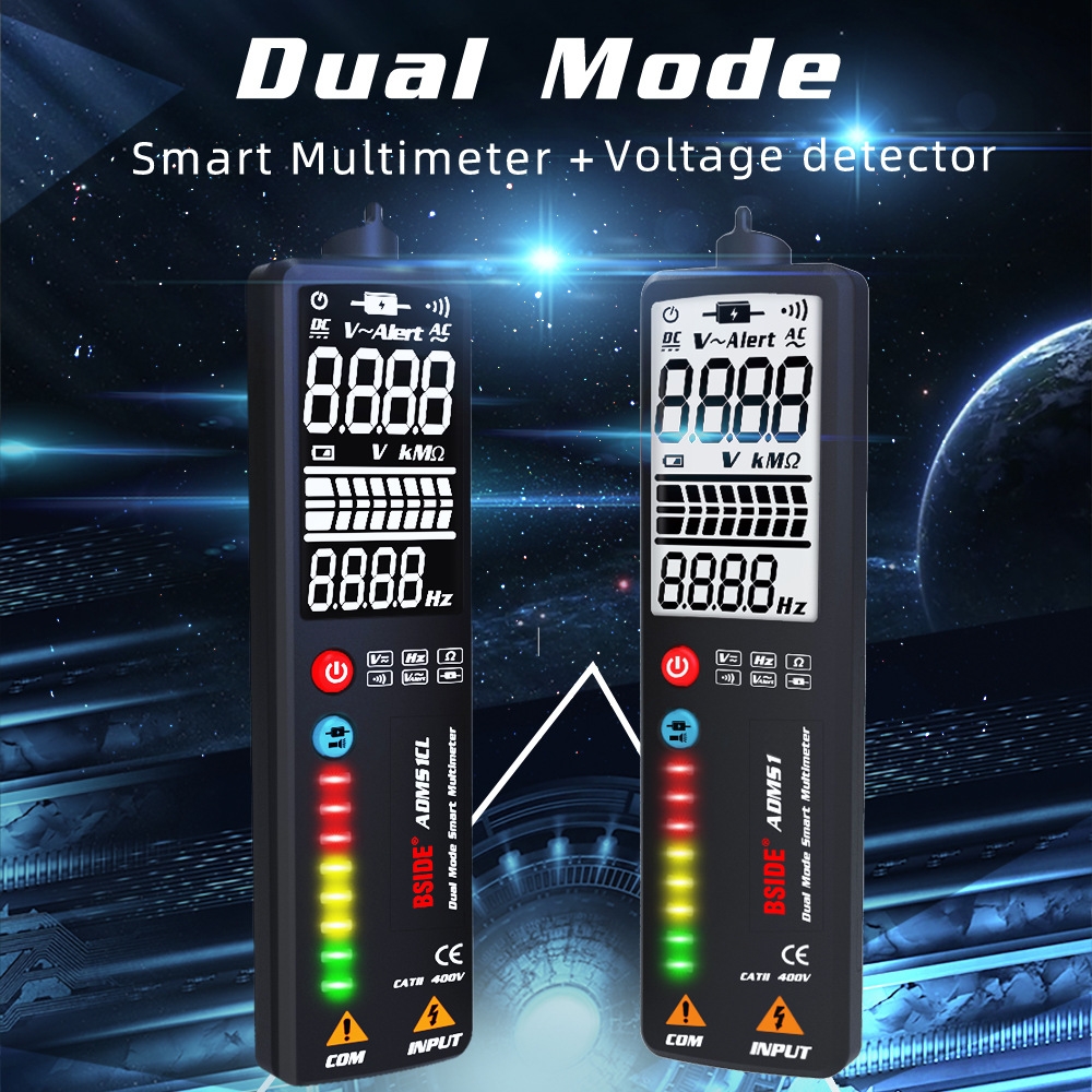 BSIDE Dual-Mode Smart Large-Screen Display Multimeter Electric Pen Portable Voltage Detector, Specification: ADMS1 