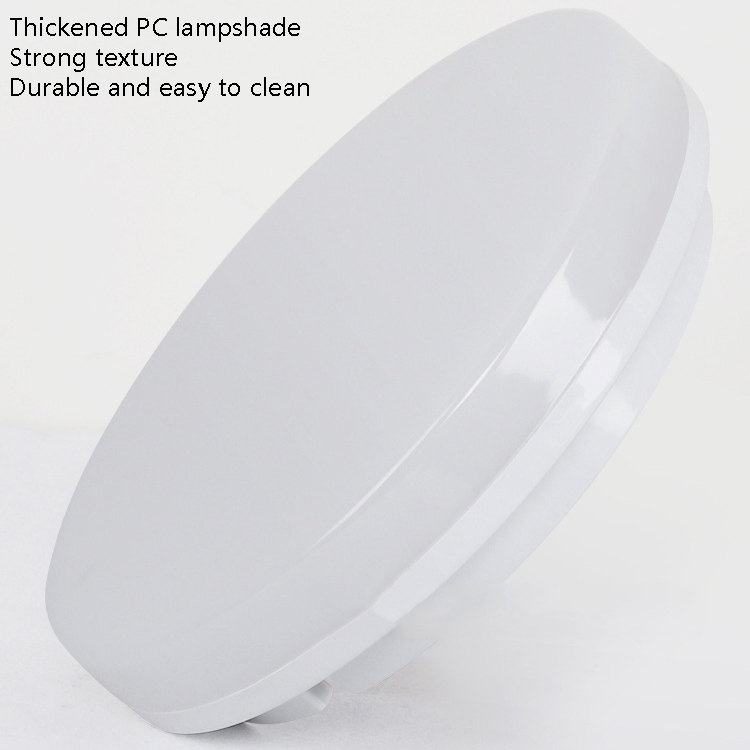 LED Ceiling Lamp Waterproof Moisture-Proof Dustproof Supply Light Bathroom Balcony Lamp, Power source: 330mm 36W(Round White Light)