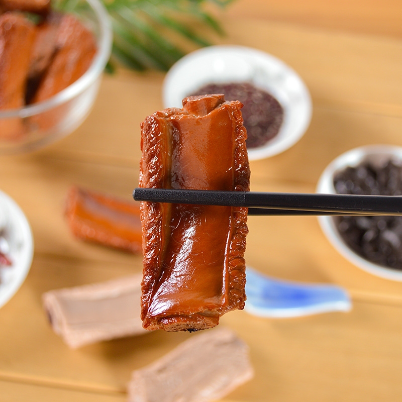 10 PCS Simulation Ribs Model Food Model Shoot Props(Caramel Color)