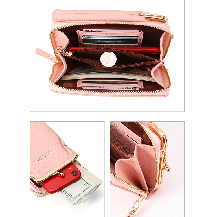BATSIOE Women Mobile Phone Bag Wallet Large-Capacity Mid-Length Zipper ...