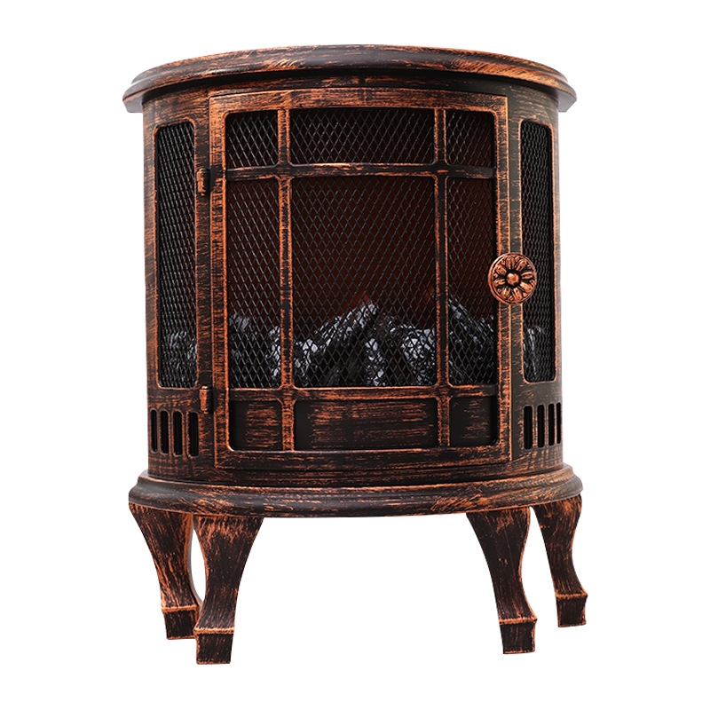 Fireplace Charcoal Lantern Simulated Flame Christmas Scene Decoration Window Home Decoration(As Show)