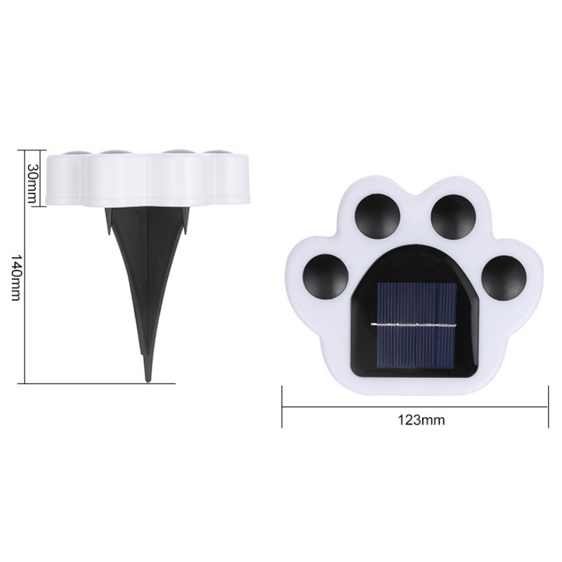 Bear Paw Outdoor Solar LED Courtyard Buried Light(Warm Light)