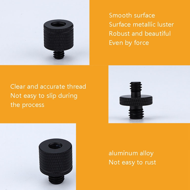 4 PCS Screw Adapter A27 1/4 Male to M8 Male Screw