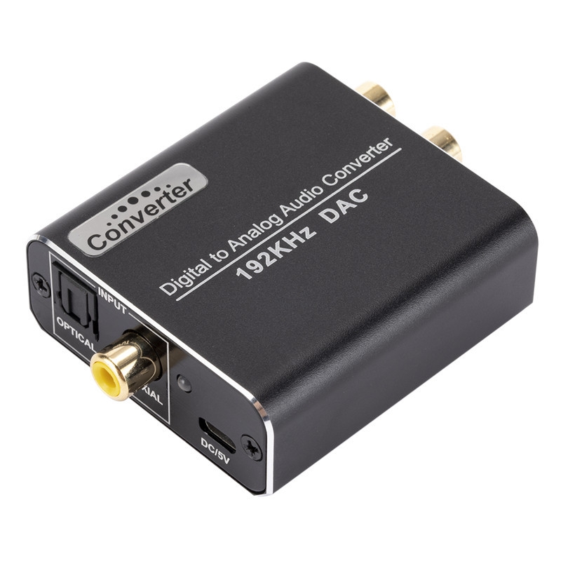 YP018 Digital To Analog Audio Converter Host+USB Cable+Coaxial Cable