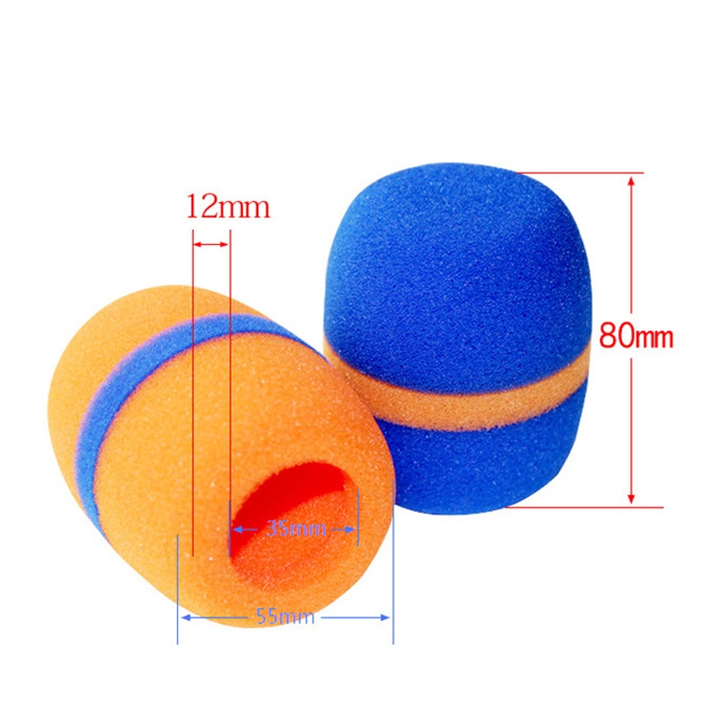 10 PCS Handheld Dust Proof Soft Sponge Microphone Cover(Random Color Delivery)