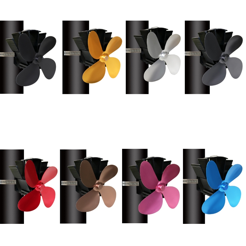 YL603 Thermodynamic Magnetless Wall Mounted Fireplace Fan(Gold)