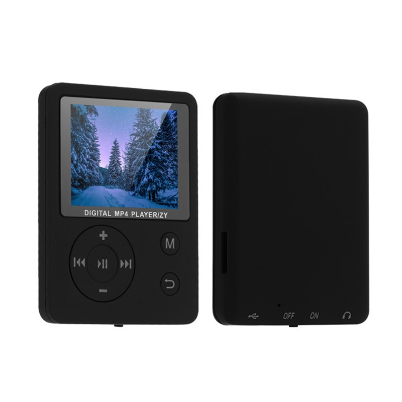 T69 Card Lyrics Synchronization Lossless Sound Quality MP4 Player, Style: Cross Button(Black)