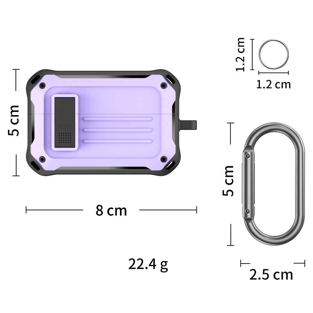 2pcs Bluetooth Earphone Storage Dust Cover For Sony WF-1000XM4(Purple)