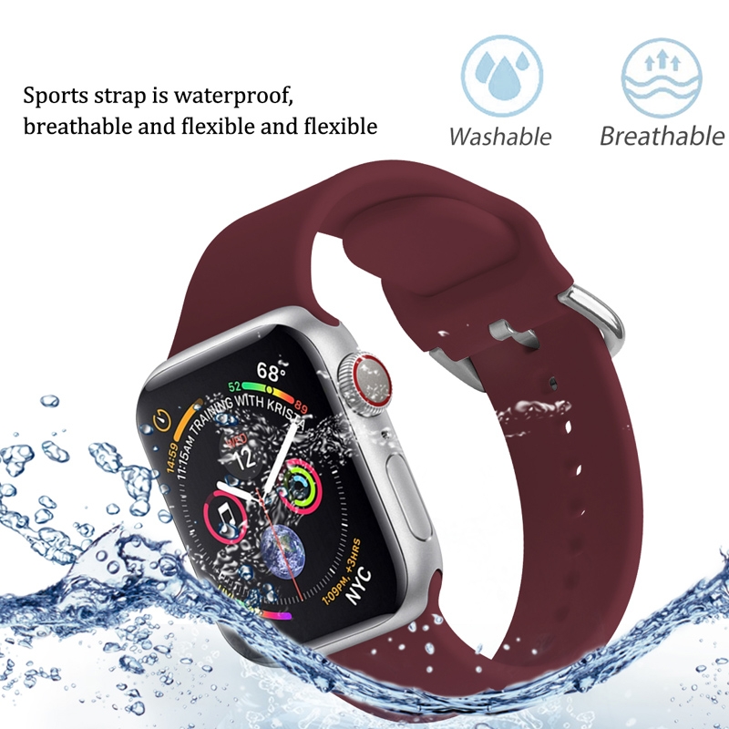 15% OFF by SUNSKY COUPON CODE: EDA0052625 for For Apple Watch Series 3 38mm Contrast Dual Color Silicone Watch Band(Black Blue)