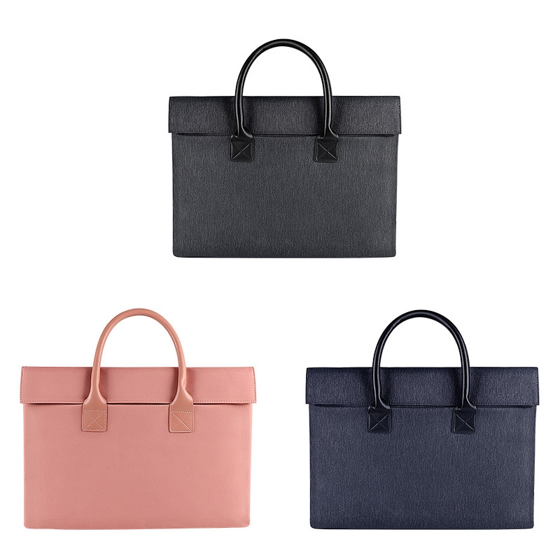 ST04 Waterproof Portable Laptop Case, Size: 14.1-15.4 inches(Navy Blue)