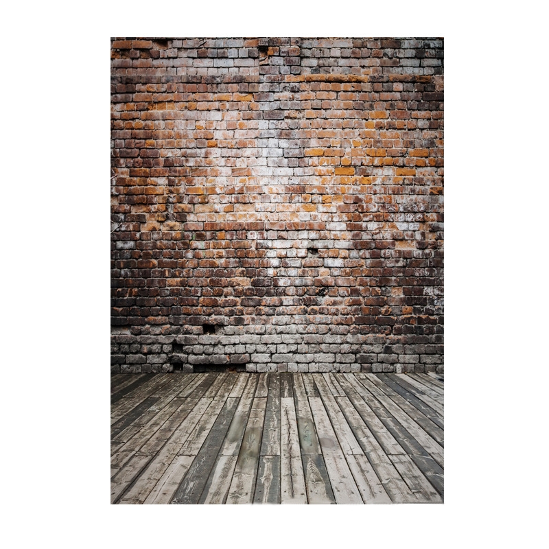 2.1m X 1.5m Brick Wall And Wooden Floor Photography Background