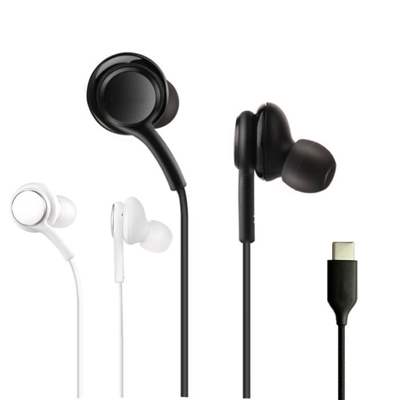 115 Type-C Digital Chip Wire-controlled Headphones For Samsung Note 10 (Black)